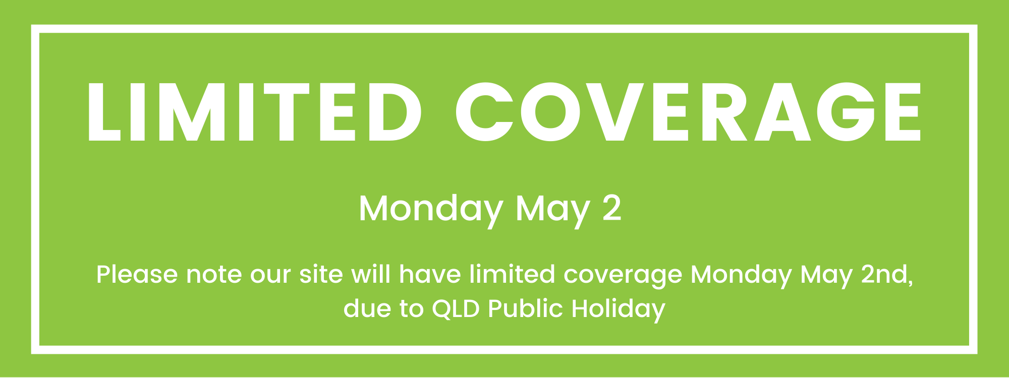 Limited Coverage May 2